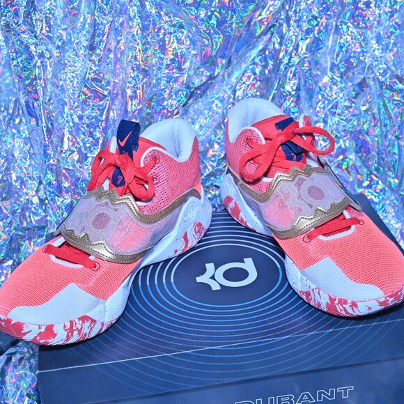 Nike KD Trey 5 X: University Red Metallic Gold main image 7
